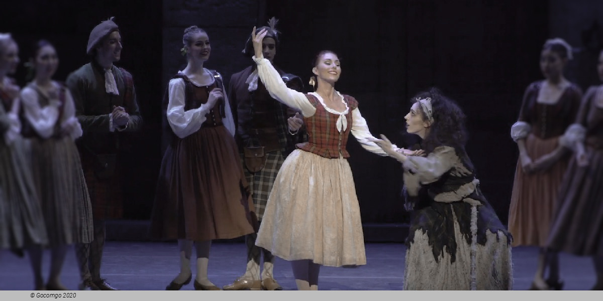 Scene 3 from the ballet "La Sylphide"