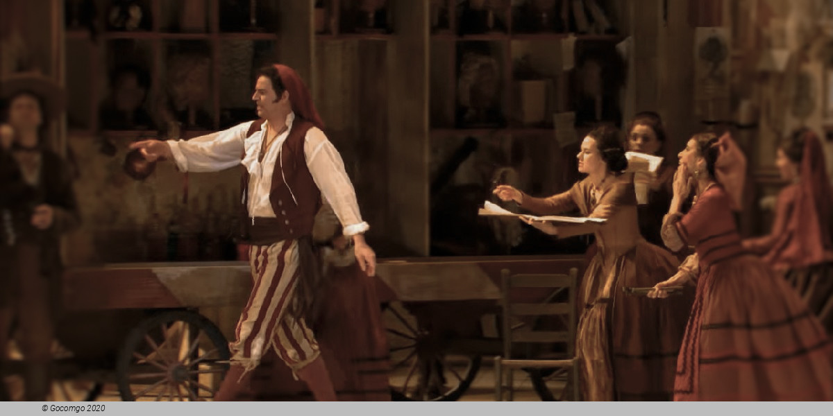 Scene 3 from the opera "The Barber of Seville"