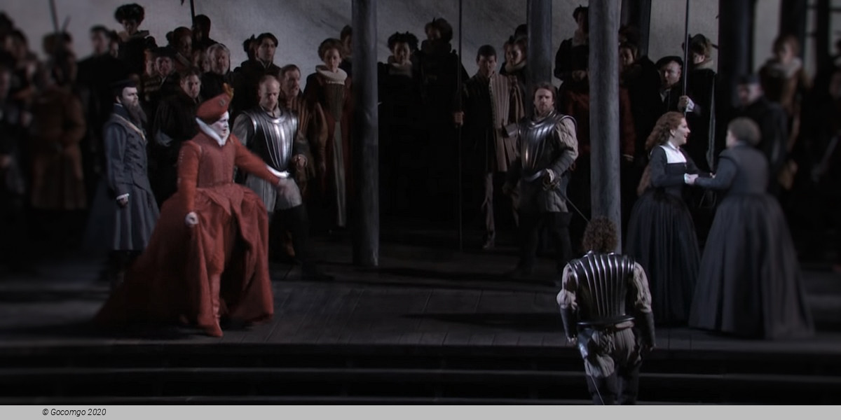 Scene 4 from the opera "Maria Stuarda"