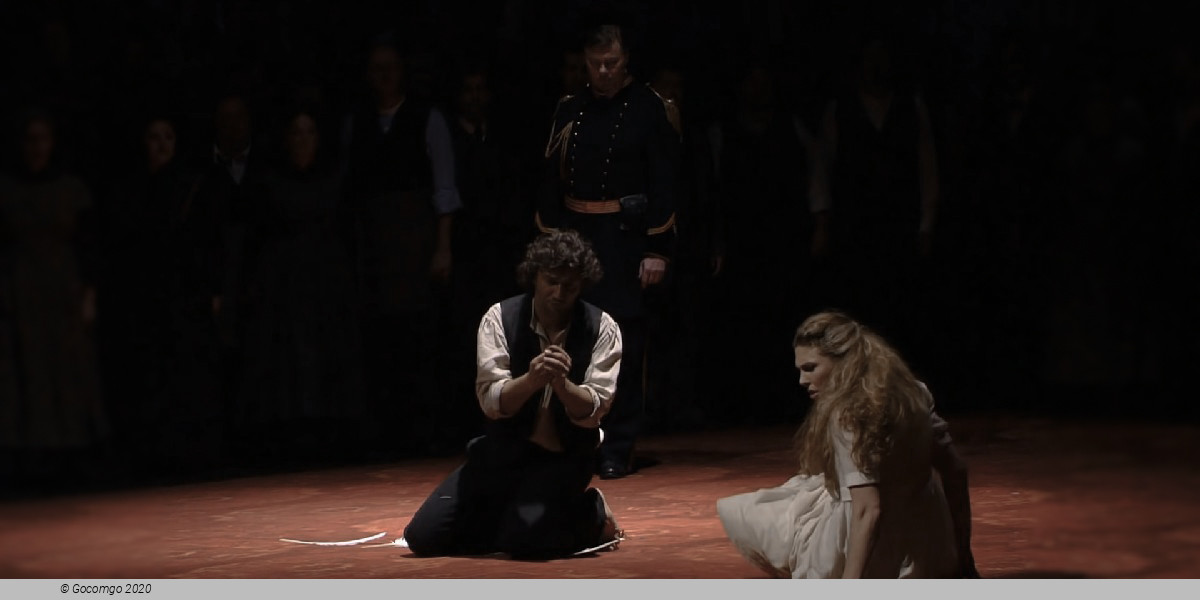 Scene 6 from the opera "Lohengrin"